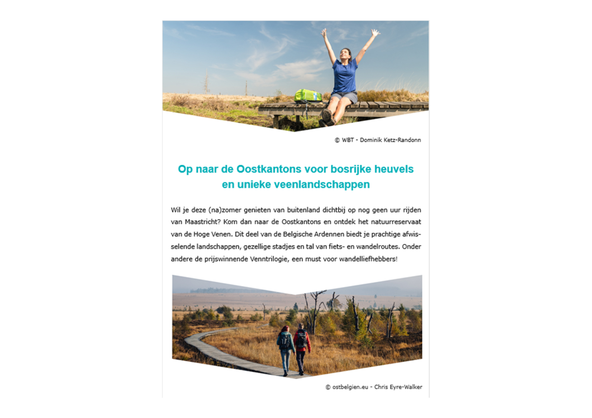 Partenariat Route.nl - newsletter 