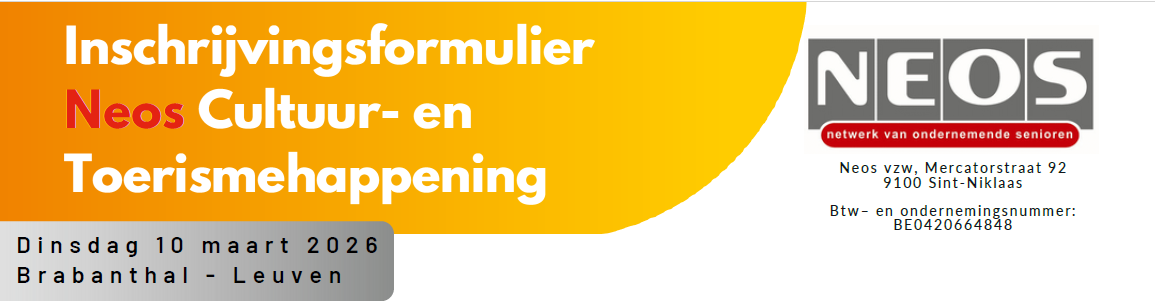 NEOS CULTUUR & TOERISME HAPPENING - Workshop Groupes - 10 mars